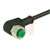 Carlo Gavazzi, Inc. - CONM14NF-A5P - Black PUR/PVC 5 Meter Cable Single End 4 Wire Female R/A M12 Cordset|70014562 | ChuangWei Electronics