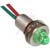 SloanLED - 103-125 - 1/4Inch Diameter Mounting Hole w/ Resistor Ultra Green Panel Mount Indicator|70015529 | ChuangWei Electronics
