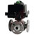 Dwyer Instruments - WE34-GTI05-T4-D - 3-Way Flanged SST Ball Valve 24VDC Flow Path D 1-1/2