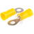 RS Pro - 534452 - Yellow 12 - 10 AWG M4 Stud Size Tin Plated Crimp Ring Terminal|70639612 | ChuangWei Electronics