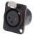 RS Pro - 457942 - 3 way univ black chrome panel XLR socket|70638446 | ChuangWei Electronics