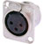 Neutrik - NC3FD-L - Receptacle D series 3 pin female - solder springs - nickel/silver|70548859 | ChuangWei Electronics