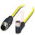 Phoenix Contact - 1405996 - 0.5 m Plugstraight M12 to Socket angled M8 105degC PVC 4-pos. shielded M12-M8|70276982 | ChuangWei Electronics