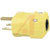 Hubbell Wiring Device-Kellems - HBL5965VY - Steel Brass Nylon 0.220 to 0.660 in. Yellow 125 V 15 A Electrical Plug|70116459 | ChuangWei Electronics