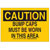 Brady - 128518 - B-401 10x14 In CAUTION - Bump Caps MustBe Worn In This Area|70345396 | ChuangWei Electronics