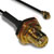 Amphenol RF - 336306-12-0100 - 100 mm SMA Bulkhead Jack RP to AMC Plug on 1.13mm cable|70381697 | ChuangWei Electronics