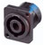 Neutrik - NL4MP-2 - Black A-Screw-1-8 top R/ down L mtg holes solder 4 pole speakON Receptacle|70549187 | ChuangWei Electronics