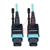 Tripp Lite - N844-01M-12-P - 10M MTP / MPO Patch Cable 12 Fiber 40GbE Aqua OM3 Plenum 33ft|70590805 | ChuangWei Electronics