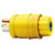Hubbell Wiring Device-Kellems - HBL14W33 - Polycarbonate PVC 0.300 to 0.655 in. Yellow Straight 125 V 20 A Plug|70116151 | ChuangWei Electronics