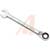 Apex Tool Group Mfr. - FRRM16 - Steel Chrome Fin 8.47In. Long 16Mm Combo Reversible Ratcheting Wrench Crescent|70222283 | ChuangWei Electronics