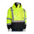 Protective Industrial Products - 333-1770-LY/M - Zipper Closure Medium 100% Polyester Hi-Vis Yellow Black Trim Bomber Jacket|70601838 | ChuangWei Electronics