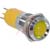Wamco Inc. - WL-192A0252 - 11mm Faston/Solder Tab Panel T-1-3/4 12VDC 14mm 1000mcd Yellow Indicator, LED|70117736 | ChuangWei Electronics