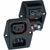 Schurter - 4304.6004 - Combination Inlet/Outlet with a Flange horizontal mount (6.3 X 0.8 terminals)|70080187 | ChuangWei Electronics