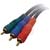 Quest Technology International, Inc. - VCA-6306 - 6 FT COMPONENT VIDEO CABLE 3 RCA MALE TO MALE|70121617 | ChuangWei Electronics