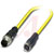 Phoenix Contact - 1406215 - 1.5 m Plug straight M12 to Socket straight M8 4-pos.105C PVC M12-M8|70276759 | ChuangWei Electronics