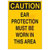 Brady - 25457 - B-401 14x10 In CAUTION - Ear ProtectionMust Be Worn In This Area|70345393 | ChuangWei Electronics