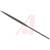 Apex Tool Group Mfr. - 37088 - Half Round Cut No. 2 4 in. Round Handle Needle File Nicholson|70220410 | ChuangWei Electronics