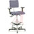 Sovella Inc - X35G - Ergonomic upholstered chair on casters.ht adj. by gas lift from 17.7