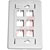 Belden - AX101441 - FLUSH WHITE 6 PORT INTERFACE WALL PLATES|70038198 | ChuangWei Electronics