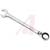 Apex Tool Group Mfr. - FRRM24 - Steel Chrome Fin 11.65In. Long 24Mm Combo Reversible Ratcheting Wrench Crescent|70222289 | ChuangWei Electronics