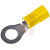 RS Pro - 6139413 - Yellow 12 - 10 AWG M6 Stud Size Crimp Ring Terminal|70646232 | ChuangWei Electronics