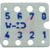 OK Industries - ID-8-100 - pk/100 holes for 8 pins, .3in row spacing plastic ID Panels for Socket-Wrap|70176427 | ChuangWei Electronics