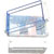 Bud Industries - DCH-11920 - Clear Cover IP65 6.34 x 6.54 x 3.66 White ABS DIN Rail Hinged Enclosure|70275510 | ChuangWei Electronics