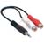 Quest Technology International, Inc. - VCA-7010 - 3.5MM STEREO PLUG TO 2 RCA JACKS Y-CABLE|70121532 | ChuangWei Electronics