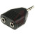 RS Pro - 392570 - Female 3.5 mm Stereo to Male 3.5 mm Stereo Straight Adapter|70637924 | ChuangWei Electronics