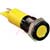 APEM Components - Q14F1BXXY24E - yellow 24Vdc 14mm flush black chrome LED|70066138 | ChuangWei Electronics