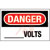 Panduit - PPS1014D28 - Volts Danger Header Polyester Adhesive Sign|70386627 | ChuangWei Electronics
