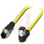 Phoenix Contact - 1406222 - 1.5 m Plug straight M12to Socket angled M12 4-pos.105C PVC M12|70276753 | ChuangWei Electronics