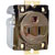 Hubbell Wiring Device-Kellems - HBL5284 - 75 deg Brass Steel Brass Brass Brown 125 VAC 15 A Electrical Receptacle|70116157 | ChuangWei Electronics