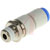 SMC Corporation - KSH06-01S - Push In 6 mm R 1/8 Male Pneumatic Straight Threaded-to-Tube Adapter|70402787 | ChuangWei Electronics