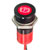 APEM Components - Q14F1BXXHR24E - IP67 24VDC Hyper Red Black Chrome Flush 14MM LED INDICATOR|70666086 | ChuangWei Electronics