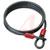 ABUS USA - 8/200 - 6 ft L 5/16 in Dia Black PVC Coated Braided Steel Non-Coiled Cable|70567034 | ChuangWei Electronics
