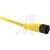 Omron Automation - Y96E-33SA6 - 0.58 in. 300 V 3 A 22 AWG 6 Yellow Straight Cordset, Connector|70178096 | ChuangWei Electronics