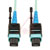 Tripp Lite - N846-01M-24-P - 1M MTP / MPO Patch Cable 100GBASE 24 Fiber OM3 Plenum Aqua 3ft|70590817 | ChuangWei Electronics