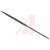 Apex Tool Group Mfr. - 37081 - Half Round Cut No. 0 4 in. Round Handle Needle File Nicholson|70220409 | ChuangWei Electronics