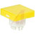 NKK Switches - AT3001EB - For YB Series Square Yellow Non Illuminated Cap|70192619 | ChuangWei Electronics
