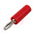 Johnson-Cinch Connectivity Solutions - 108-1722-101 - Round Mnt Dia 0.166 In. Nickel Insulated Red Solder Stud Plug Banana Test Conn|70406019 | ChuangWei Electronics