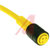 TURCK - PKG 3Z-3 - Yellow PVC 3 Wire Single 3 Wire Female Straight M8 picofast Cordset|70035118 | ChuangWei Electronics