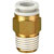 SMC Corporation - KQ2H08-03A - Brass Screw Connection R3/8, Rc3/8 8mm Tube Half Union One-Touch Fitting|70334580 | ChuangWei Electronics