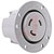 Pass & Seymour - L630FO - Gray NEMA: L6-30R 250V 30A 3 Wire Ground Turnlok Flanged Outlet Outlet|70050643 | ChuangWei Electronics