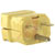 Hubbell Wiring Device-Kellems - HBL5666VY - Steel Brass Nylon 0.220 to 0.660 in. Yellow 250 V 15 A Electrical Plug|70116101 | ChuangWei Electronics