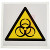 RS Pro - 8134460 - 100x100mm Hazard Warning Biological Hazard Sign with Pictogram Only Vinyl|70656040 | ChuangWei Electronics