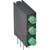 Kingbright - WP934SA/3GD - PCB Mount 3 LEDs 3mm (T-1) Green Right Angle PCB LED Indicator WP934SA/3GD|70063010 | ChuangWei Electronics