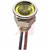 SloanLED - 109-243 - 0.36 in. 6 in. Wire Leaded  24 VDC T-1 0.197 in. Yellow LED Indicator,Pnl-Mnt|70015379 | ChuangWei Electronics