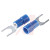 RS Pro - 6139514 - Blue Vinyl M5 16 - 14AWG Insulated Crimp Spade Connector|70646242 | ChuangWei Electronics