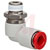 SMC Corporation - KSL07-34S - Push In 1/4 in NPT 1/8 Male Pneumatic Elbow Threaded-to-Tube Adapter|70073145 | ChuangWei Electronics